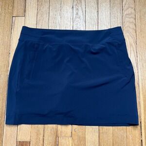 Athleta Brooklyn 16" Skort Blue Pickleball Golf Tennis Stretch Women's Size 16
